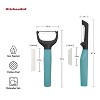 KitchenAid 2pk Peelers: Serrated Blade, Protective Cover, Dishwasher-Safe, Green, Plastic & Metal, Vegetable & Potato Peeler - 3 of 4