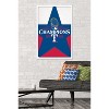 Trends International MLB Texas Rangers - 2023 World Series Team Logo Framed Wall Poster Prints - 2 of 4