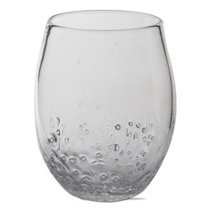 tagltd Textured Clear Ice Stemless Wine Glass 16 oz. - 1 of 2