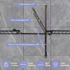 150" Adjustable Safety Gate 6 Panels Play Yard Metal Doorways Fireplace Fence Christmas Tree - 3 of 4