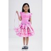 Barbie Tank Top, Satin Skirt and Crossbody Bag 3 Piece Outfit Set Sizes (2T - 14-16) - 4 of 4