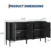 59" Buffet Cabinet with Storage, Wood Sideboard Console Table with Doors and Shelves - 2 of 4