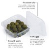 Good Natured Products Lid for 8-24 oz Square Deli Containers Compostable PLA - Case of 675 - 2 of 3