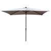 VisioGear Patio Umbrellas, Outdoor Umbrella with Crank and Push Button Tilt for Garden Backyard Pool Swimming Pool, 71.65*5.51*5.51 - 2 of 4