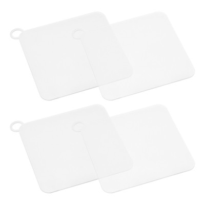 Unique Bargains Silicone Anti-Odor Durable Soft Floor Drain Cover 4 Pcs