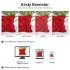 PiccoCasa Decorative Square 3D Satin Rose Flower Throw Pillow Cover 2 Pcs - 3 of 4