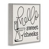 Stupell Industries Hello Sweet Cheeks with Toilet, 17" x 17" - 3 of 4