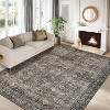 Area Rug Washable Stain Resistant Carpet with Non-Slip Backing Soft Touch Low Pile Floor Cover for Bedroom Living Room Dining Room - 3 of 4