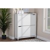 Simms 2 Drawer Modern Shoe Cabinet - Baxton Studio - 2 of 4