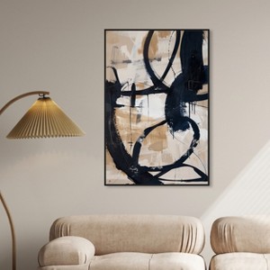 Art Remedy Flowing II Abstract Shapes Wall Art Framed - 1 of 4