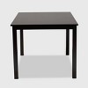 Baxton Studio Eveline Rectangular Wood Dining Table Espresso: Modern 6-Seater, MDF, Non-Extension - image 3 of 4