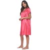 Casual Nights Women's Fancy Lace Neckline Silky Tricot Nightgown - 4 of 4