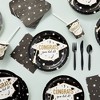 Blue Panda Serves 24 Graduation Party Supplies & Decorations, 2025 Celebrate Congrats Grad Paper Plates and Napkins, Cups & Cutlery - 2 of 4
