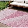 Pink Mauve And Blush Geometric Washable Indoor Outdoor Area Rug - 2 of 4