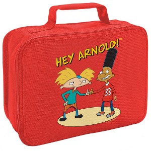 Hey Arnold And Gerald With Logo Insulated Soft Sided Lunch Box - 1 of 4