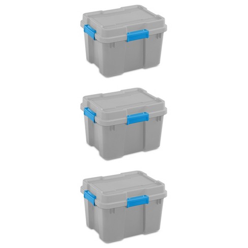 Extra Large Storage Bins with Lids - 4 Packs Plastic Storage Bins for Closet  Organizers and Storage, 27Gal Folding Storage Box, Stackable Storage Bins  with Open Front Door, Storage Bins with Wheels 