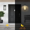 KTMBDW Outdoor Wall Light Fixtures, Porch Sconces Wall Mounted Lighting with Glass Shades, Modern LED Porch Light for Front Door Entryway, 2 Pcs - 2 of 4