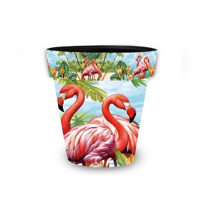 Briarwood Lane Summer Planter 8.5" x 8.5" x 8.5" Flamingo Pair Small For Summer Planter - 1 of 4