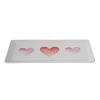 Transpac Dolomite 15.25 in. Valentines Watercolor Heart and Hobnail Platter - 2 of 3
