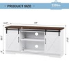 ODK Farmhouse TV Stand for TVs Up to 65" - Mid Century Entertainment Center with Storage Cabinets - Rustic Media Console Table for Living Room - 2 of 4