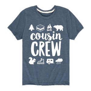Boys' - Instant Message - Cousin Crew Camp Design Short Sleeve Graphic T-Shirt - 1 of 4