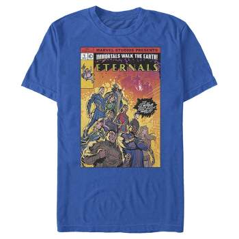 Men's Marvel Eternals Heroes Comic Book Cover T-Shirt