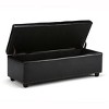 CAVINAS Linen Storage Ottoman Bench,Ottoman with Tufted Diamond Detail and Nailhead Trim for Living Room,Bedroom - 2 of 4