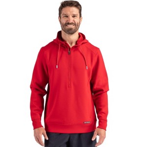 Cutter & Buck Roam Epic Versatility Half Zip Recycled Mens Hooded Pullover - 1 of 2