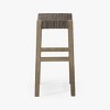 Maven Lane Emerson Backless Counter Stool with Faux Leather 26" - 3 of 4