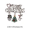 Unique Bargains Christmas Brooches YNCP7206 Alloy Dripping Wax Silver Tone 2.05"x1.97" 1 Pc - 3 of 4