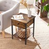 VASAGLE Nightstands Set of 2, Bedside Tables with Drawer, Side Tables, End Tables - 3 of 4