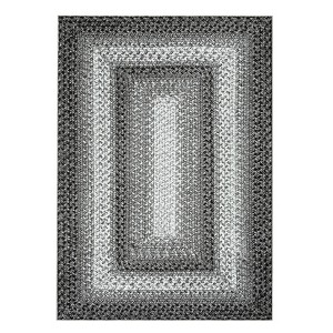 Washable Modern Braided Printed Rug Non Slip Low Pile Rug Soft Contemporary Throw Floor Cover Foldable Indoor Carpet for Living Room Bedroom - 1 of 4