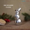 Nambé Holiday Collection Mini Snowman Figurine – Festive Christmas Accent for Tabletop or Mantel, Sculptural Seasonal Décor in Signature Alloy - 2 of 4
