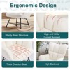 CAVINAS Teddy Fabric Glider Rocking Chair with High Backrest,Comfy Upholstered Rocking Chairs,Nursery Accent Chair for Bedroom - 4 of 4