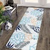 Floral Farmhouse Rug - Washable stain-resistant carpet with non-slip backing for bedrooms - 2 of 4