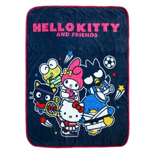 Hello Kitty & Friends Hobbies Digital Print 48 x 60 Throw Blanket - 1 of 2