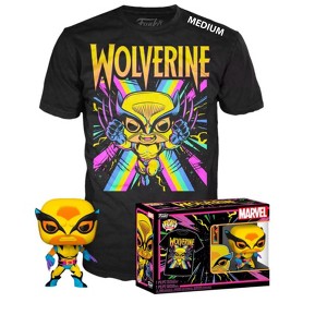 Funko POP! & Tee Collectors Box Marvel: X-Men - Wolverine (Blacklight) Special Edition Exclusive- Size Medium - 1 of 1
