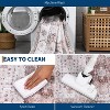 Machine Washable Area Rug - Lightweight Low Pile Chenille Carpet with Non-Slip Backing Boho Print Decorative Rug for Living Room Bedroom Dining Room - 4 of 4