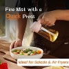 16oz/470ml Glass Olive Oil Sprayer for Cooking – Olive Oil Dispenser Bottle for Kitchen Gadgets and Air Fryer Accessories, Salad, BBQ - Ash - 3 of 4