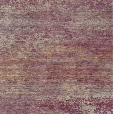 HomeRoots 10' X 14' Merlot Beige And Blush Abstract Washable Indoor Outdoor Area Rug
