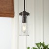 Minka Lavery Downtown Bronze Mini Pendant 3 1/4" Wide Modern Clear Seeded Glass Shade for Dining Room House Kitchen Island Bedroom - 2 of 3