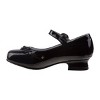 Josmo Girls' Patent Mary Jane Dress Shoes with Adjustable Hook and Loop Closure - Perfect for Weddings, Parties, and Special Occasions (Little Kid) - 3 of 4