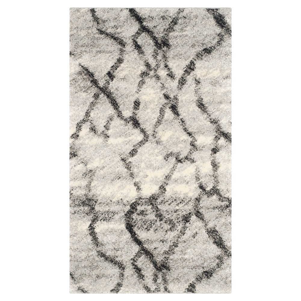 Altair Rug - Light Gray/Black (2'3inx4') - Safavieh