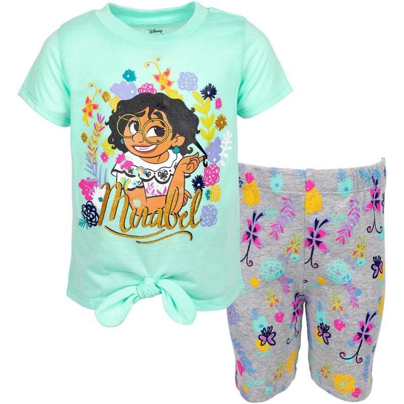 Disney Encanto Mirabel Luisa Isabella Girls T-Shirt and Shorts Outfit Set Toddler to Big Kid , 1 of 10