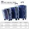 3 Piece Set Of Luggage,20/24/28Inch Hard Shell Spinner Wheel Luggage Sets,Suitcase With Cup Holder And USB Port And TSA Lock-Cuddlewood - 4 of 4