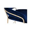 Meridian Furniture,Yara Navy Velvet Counter Stool - 4 of 4
