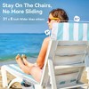 Catalonia Beach Lounge Chaise Covers with 3 Pockets, No Sliding Patio Chair Cover Towel, Pool Chair Cover, Quick Dry Chaise Cover, 73"x31" - 4 of 4
