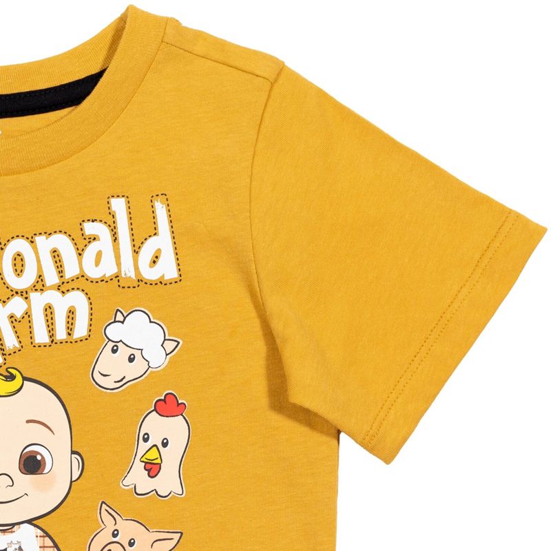 CoComelon JJ MacDonald Farm Short Sleeve Graphic T-Shirt Yellow , 5 of 8