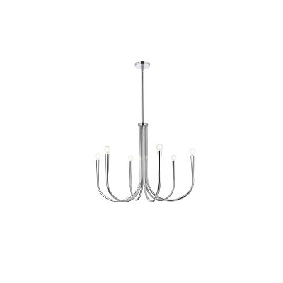 Elegant Lighting Layne 30 inch chandelier in Chrome