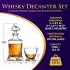 NutriChef Home Bar Whiskey Decanter - Whiskey Glass Decanter Aerator Set with Whiskey Glasses, Elegant Decanter Design - 2 of 3
